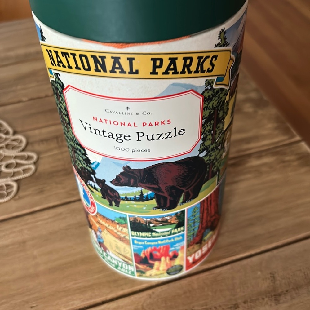 Cavallini Papers & Co. National Parks 1,000 Piece Puzzle, Multi